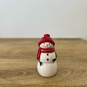 Snowman Mini Pepper Shaker Cracker Barrel NWT